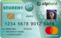 Mastercard Online ISIC betéti kártya