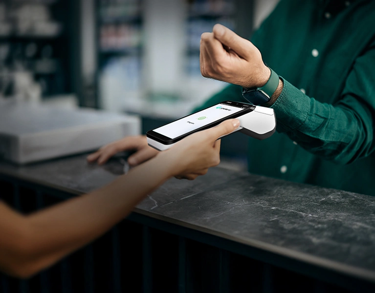 Első POS-terminál üzletébe